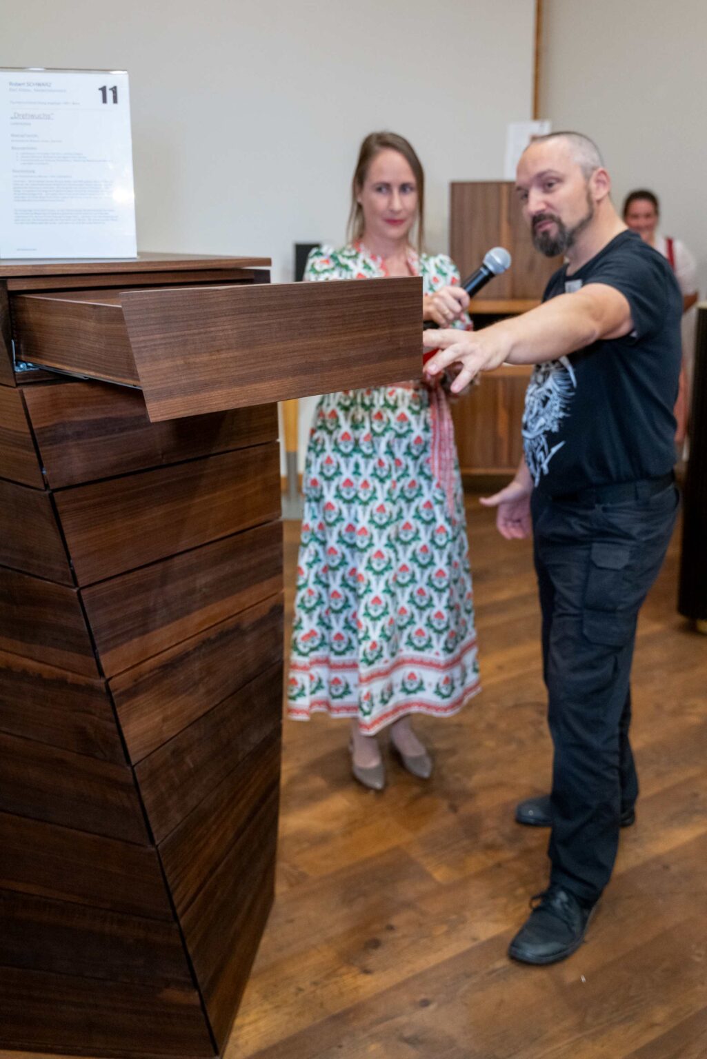 Robert Schwarz mit seinem Drehwuchs Foto Rudi Aigner