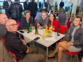 Schnappschuss während der anschließenden Feierlichkeiten